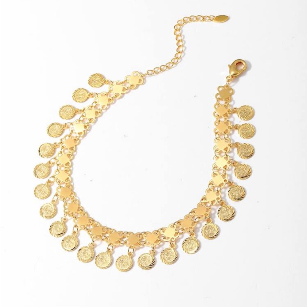 Gold Coin Anklet